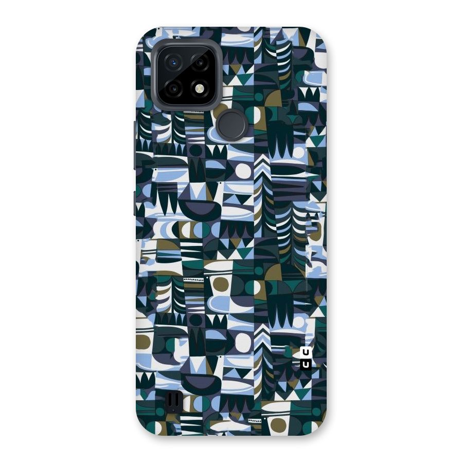 Abstract Blues Back Case for Realme C21