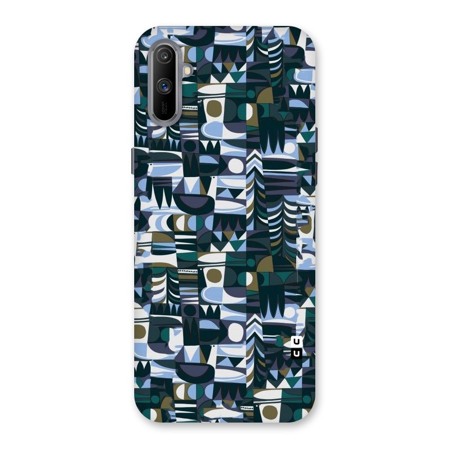 Abstract Blues Back Case for Realme C3