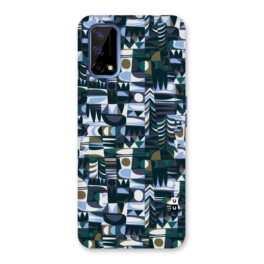 Abstract Blues Back Case for Realme Narzo 30 Pro