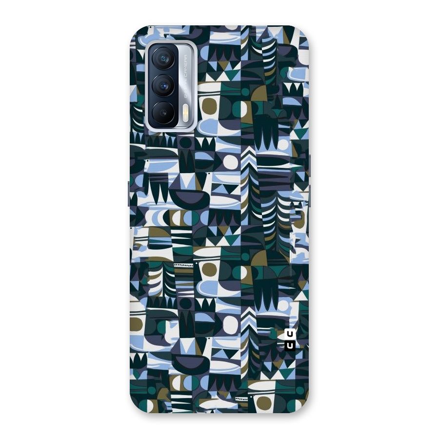 Abstract Blues Back Case for Realme X7