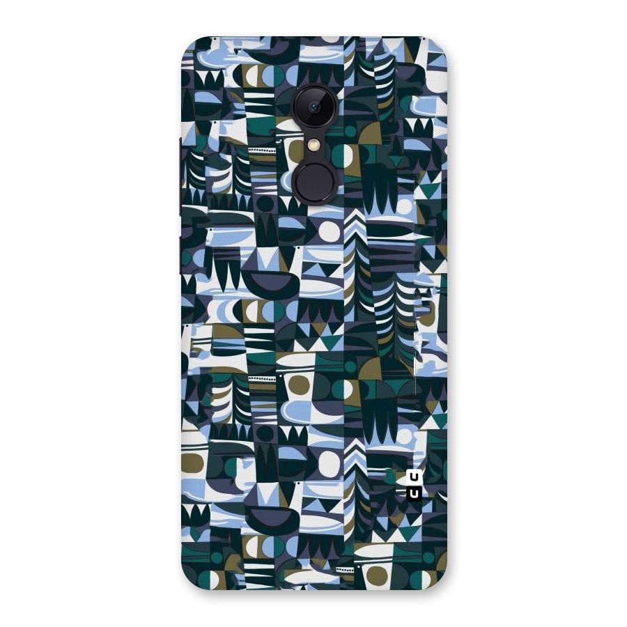 Abstract Blues Back Case for Redmi 5
