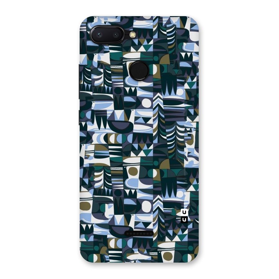 Abstract Blues Back Case for Redmi 6