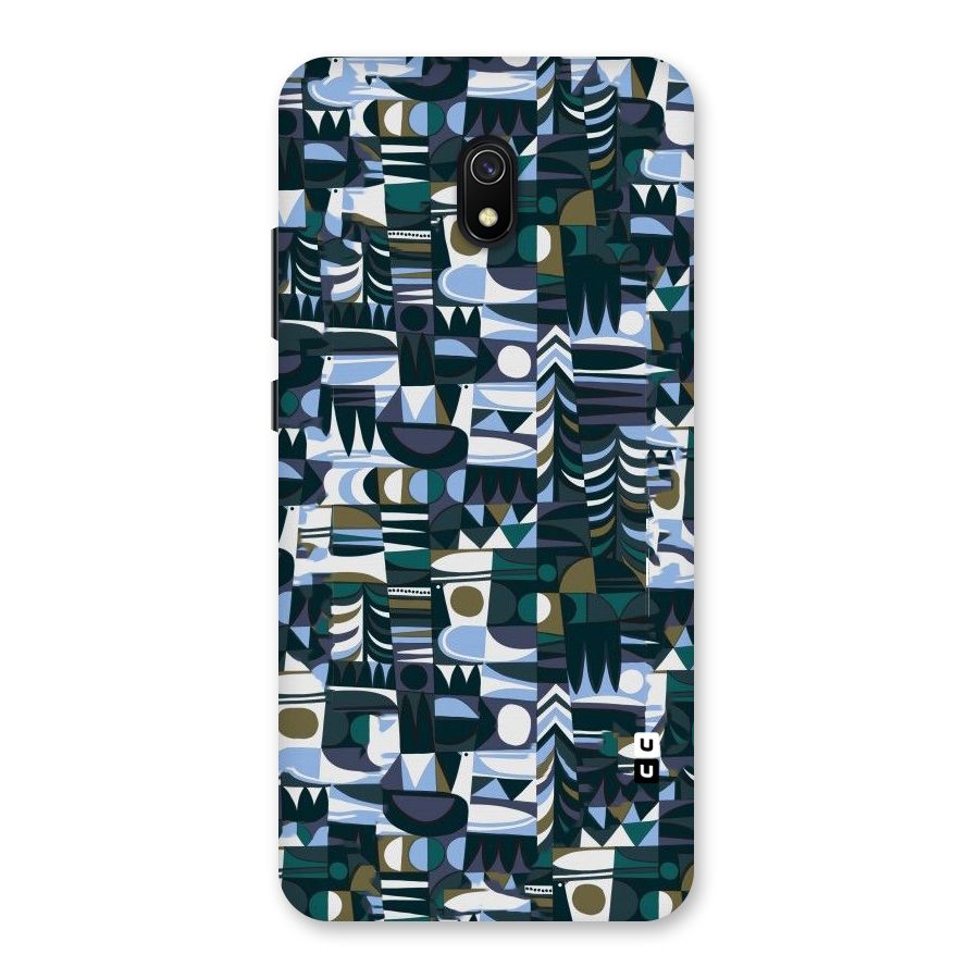 Abstract Blues Back Case for Redmi 8A