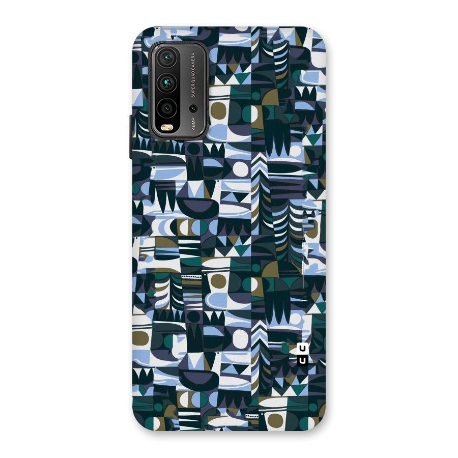 Abstract Blues Back Case for Redmi 9 Power