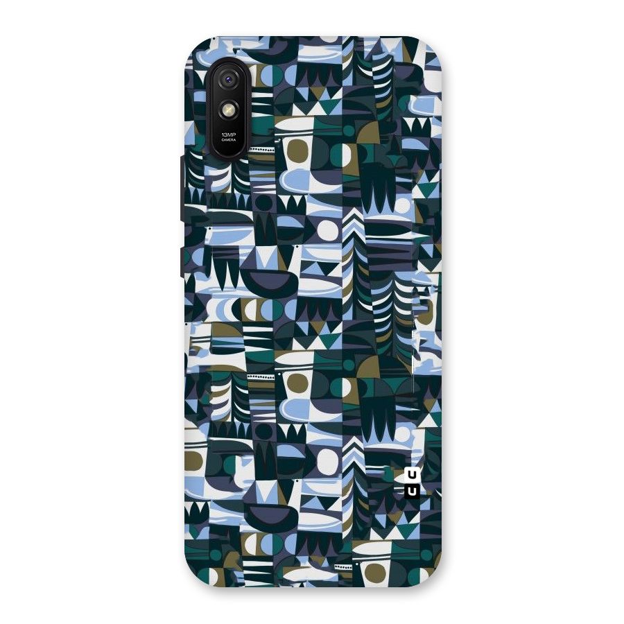 Abstract Blues Back Case for Redmi 9i