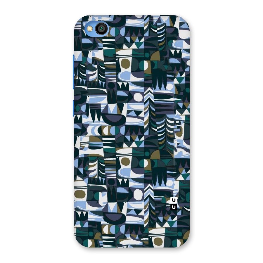 Abstract Blues Back Case for Redmi Go