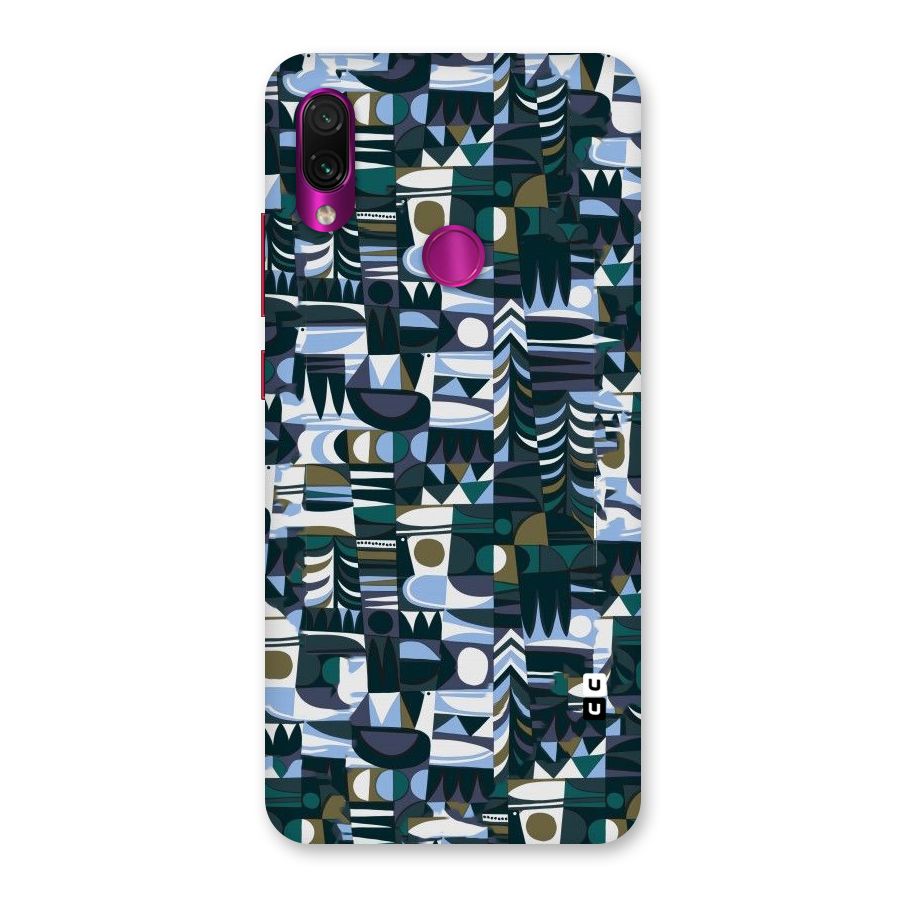 Abstract Blues Back Case for Redmi Note 7 Pro