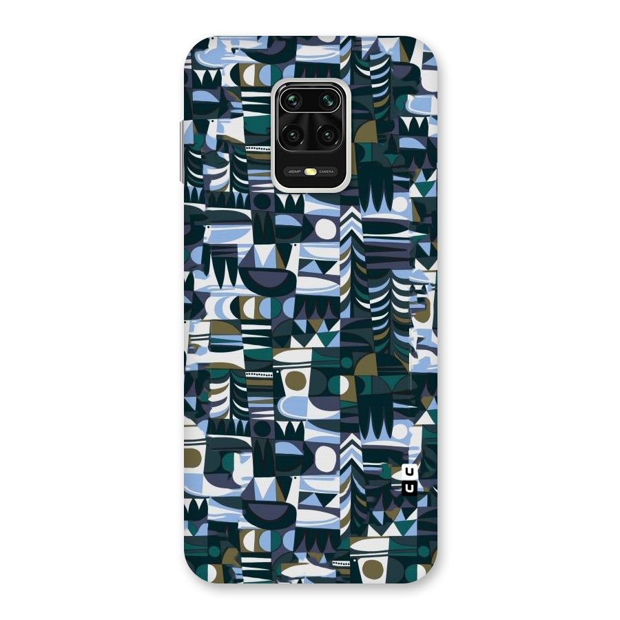 Abstract Blues Back Case for Redmi Note 9 Pro