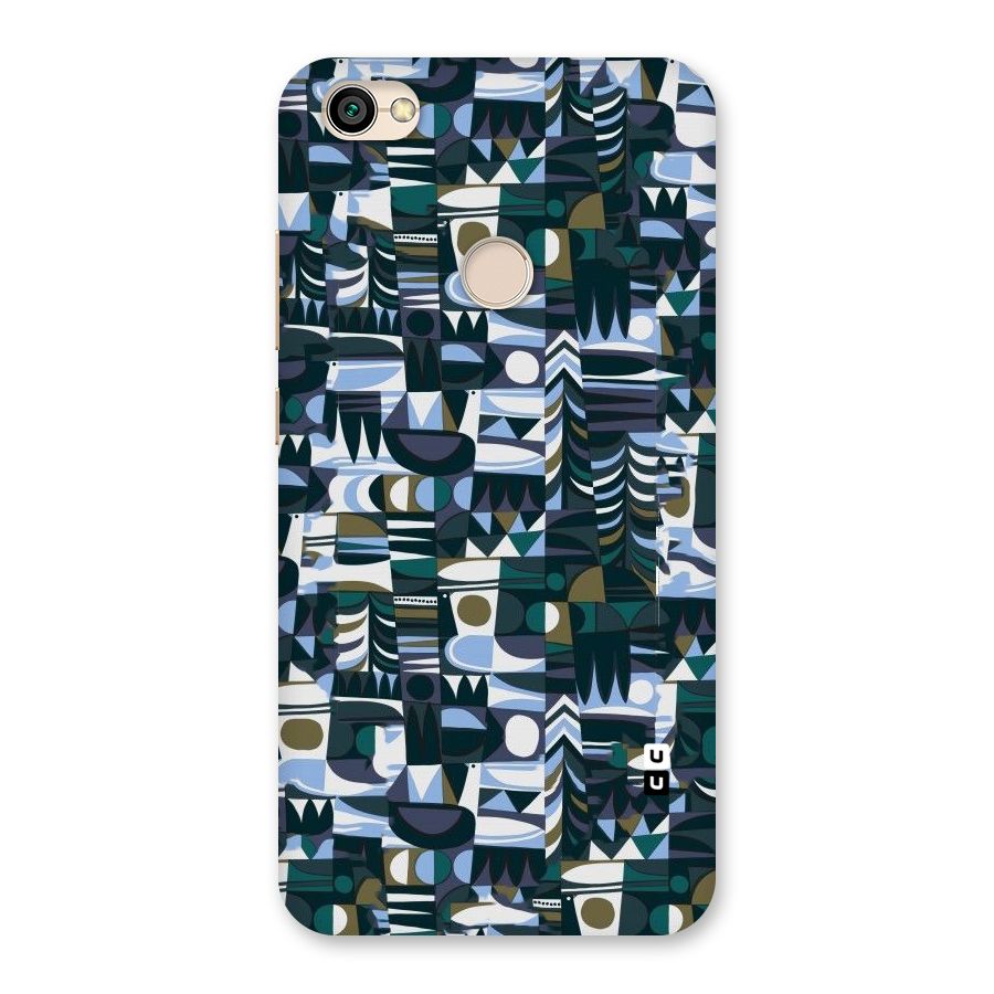 Abstract Blues Back Case for Redmi Y1 2017
