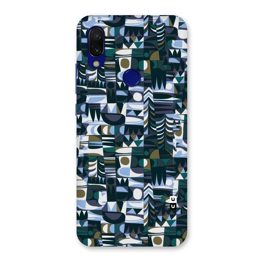 Abstract Blues Back Case for Redmi Y3