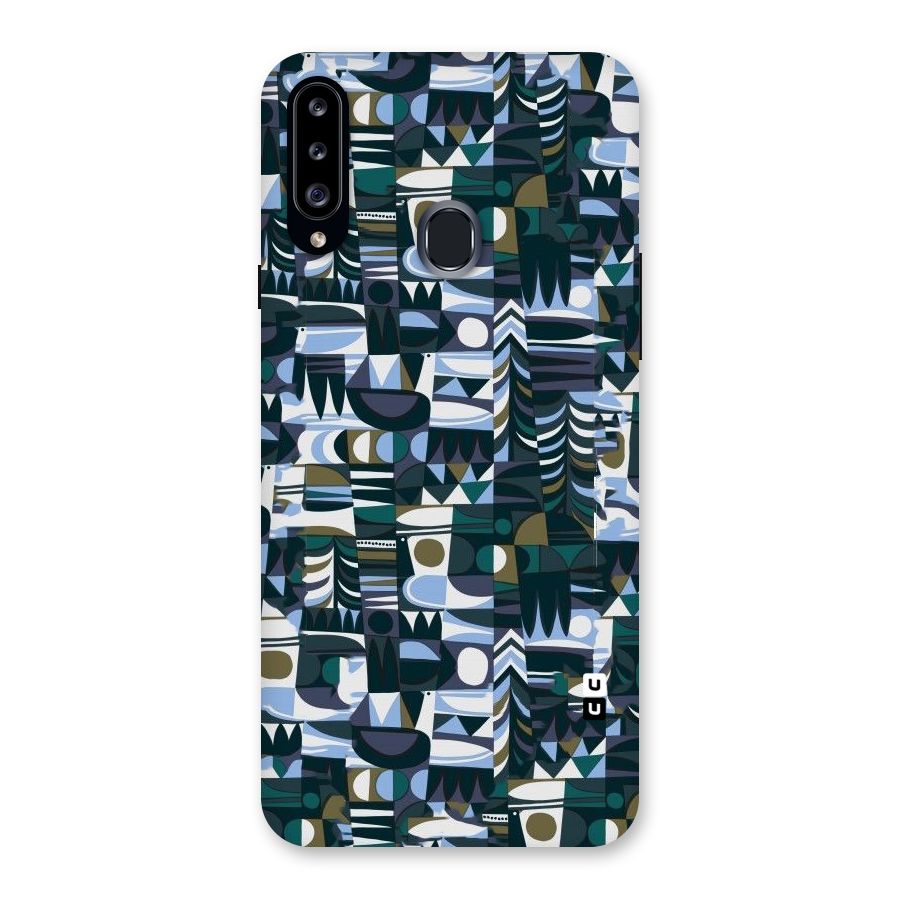 Abstract Blues Back Case for Samsung Galaxy A20s