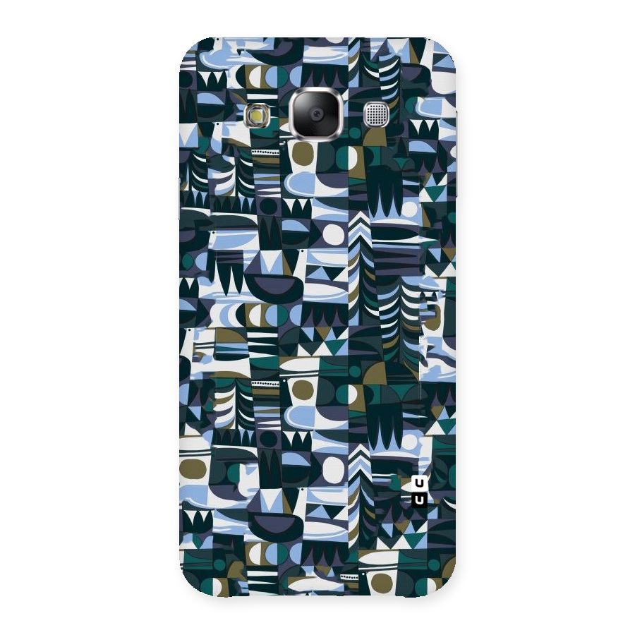 Abstract Blues Back Case for Samsung Galaxy E5