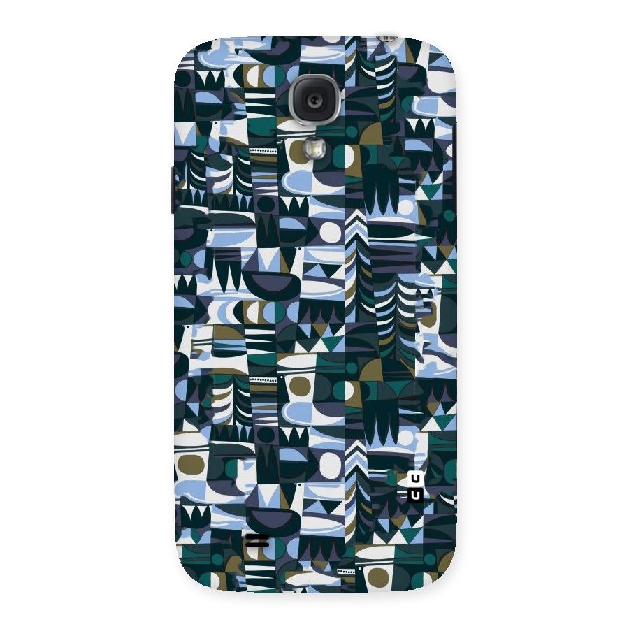 Abstract Blues Back Case for Samsung Galaxy S4