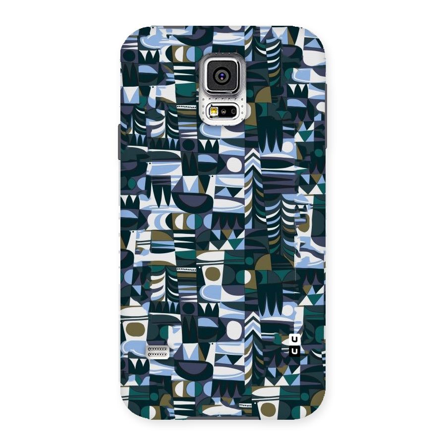 Abstract Blues Back Case for Samsung Galaxy S5