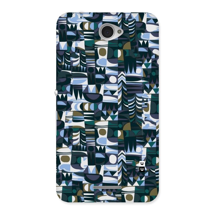 Abstract Blues Back Case for Sony Xperia E4