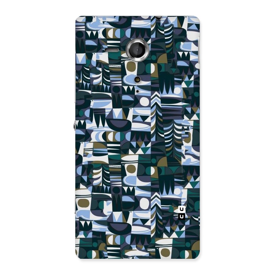 Abstract Blues Back Case for Sony Xperia SP