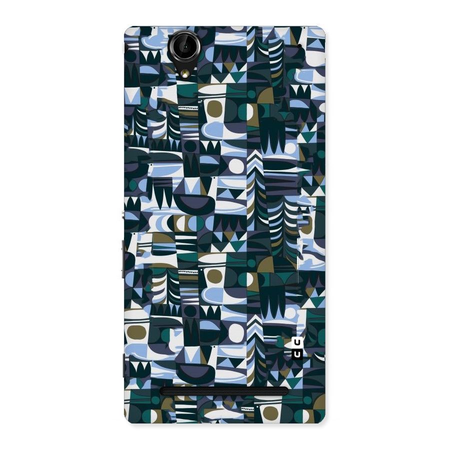 Abstract Blues Back Case for Sony Xperia T2