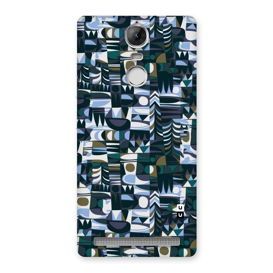 Abstract Blues Back Case for Vibe K5 Note