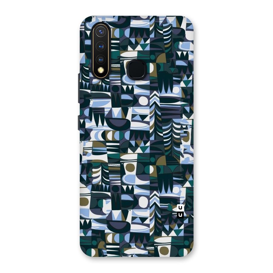 Abstract Blues Back Case for Vivo U20