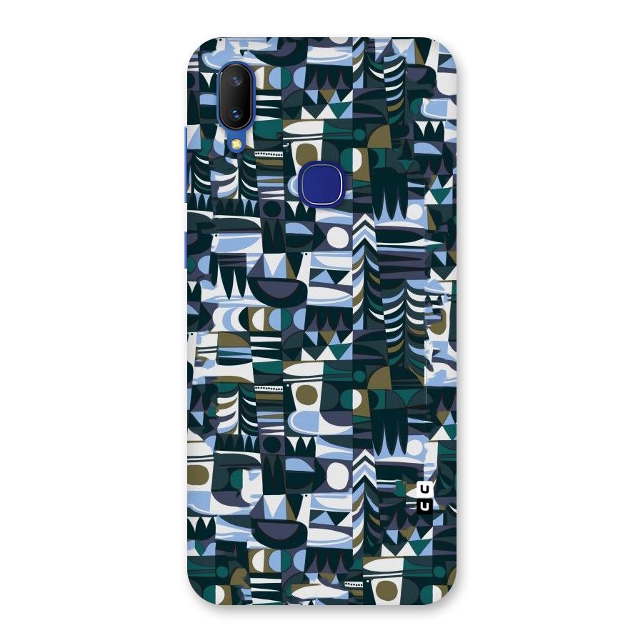 Abstract Blues Back Case for Vivo V11