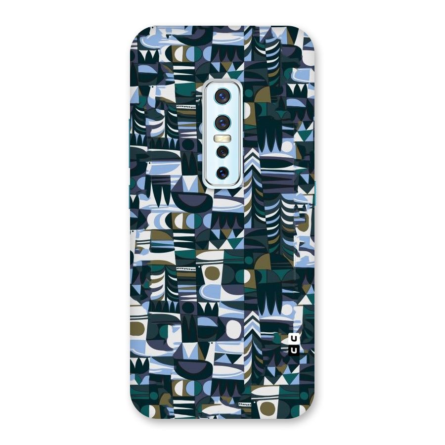 Abstract Blues Back Case for Vivo V17 Pro