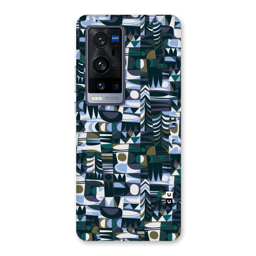 Abstract Blues Back Case for Vivo X60 Pro Plus
