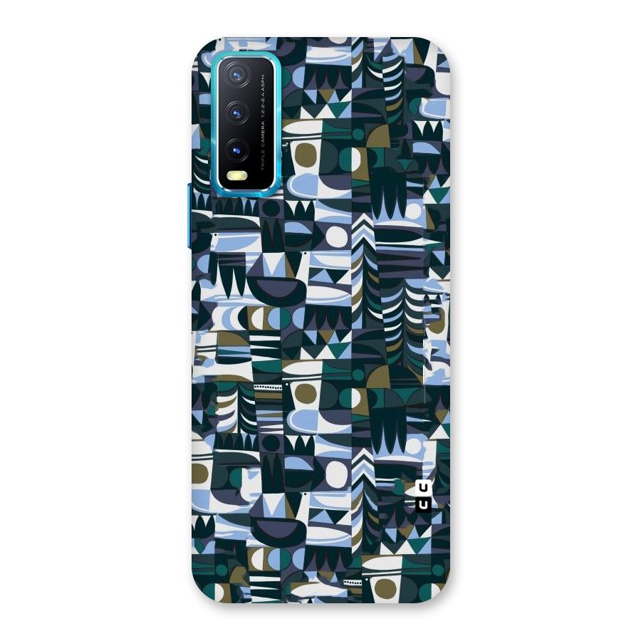Abstract Blues Back Case for Vivo Y20A