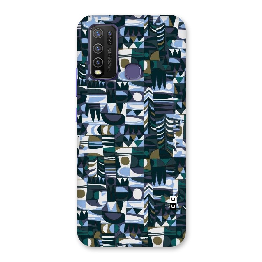 Abstract Blues Back Case for Vivo Y50
