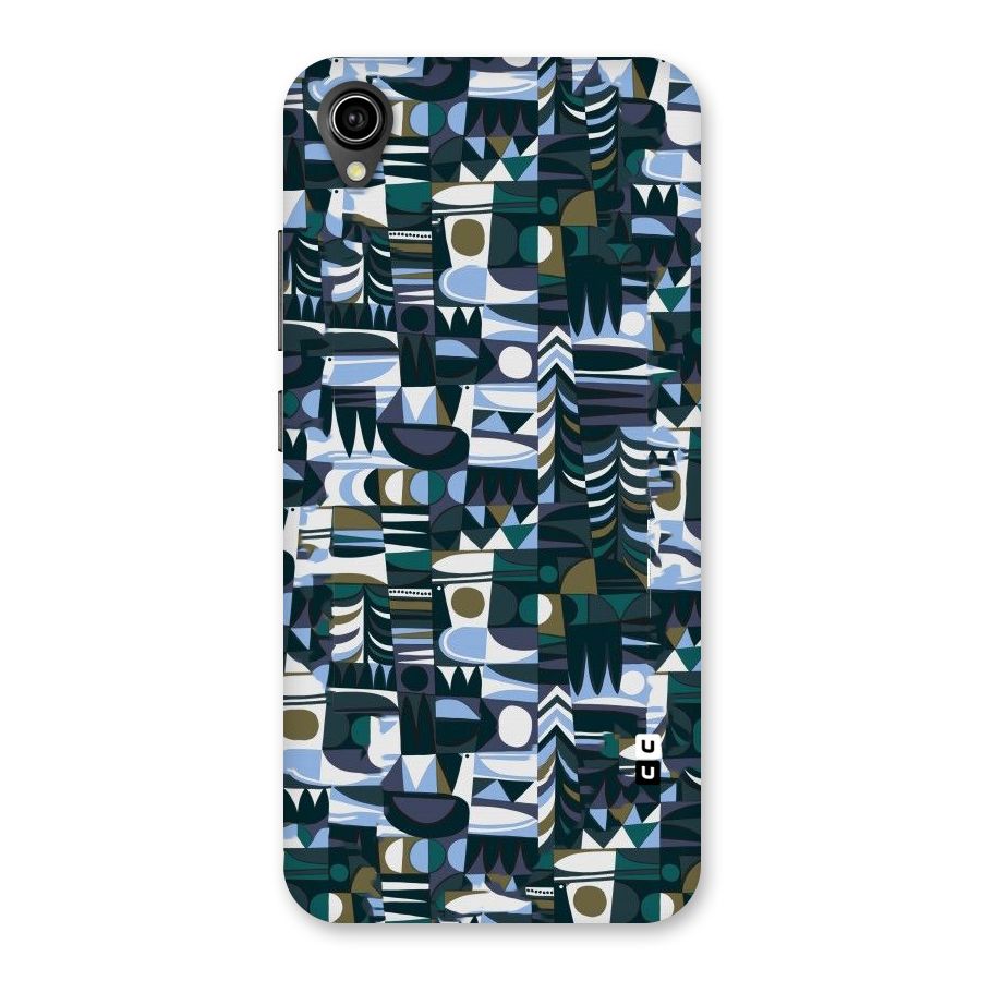 Abstract Blues Back Case for Vivo Y90