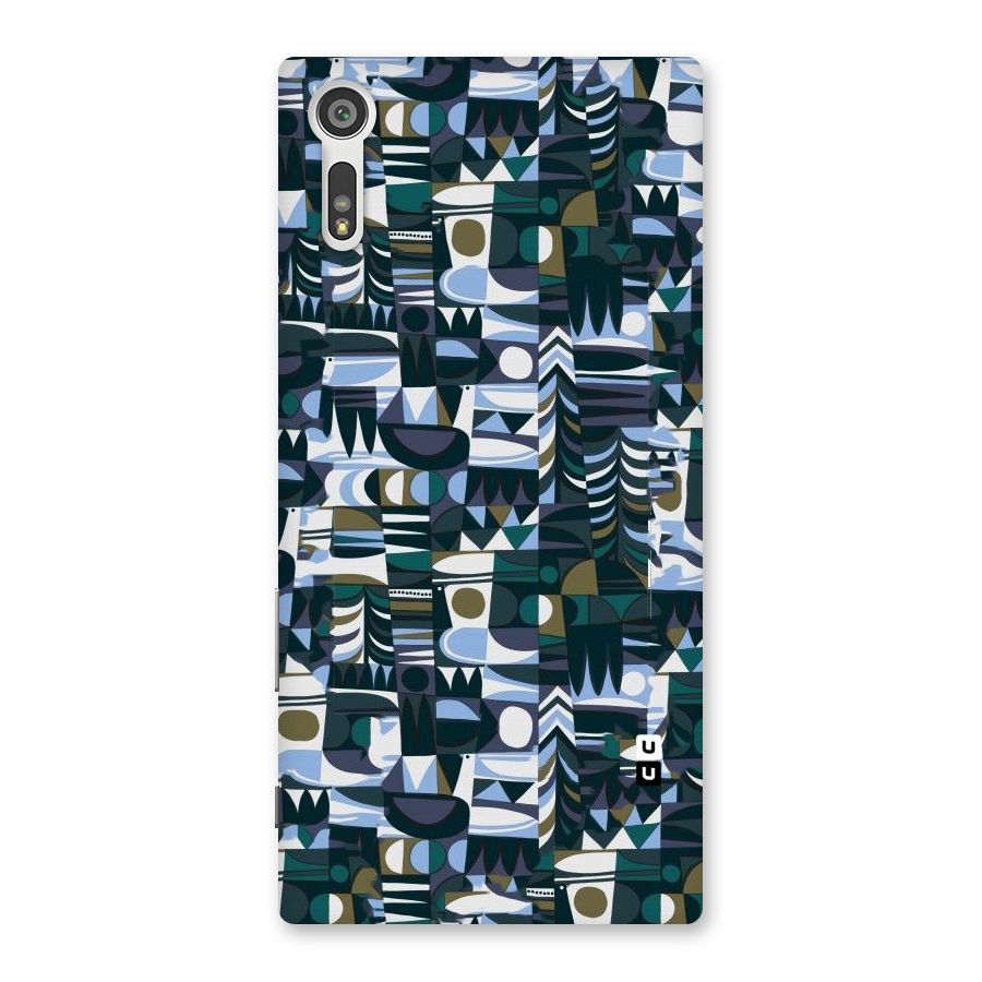 Abstract Blues Back Case for Xperia XZ