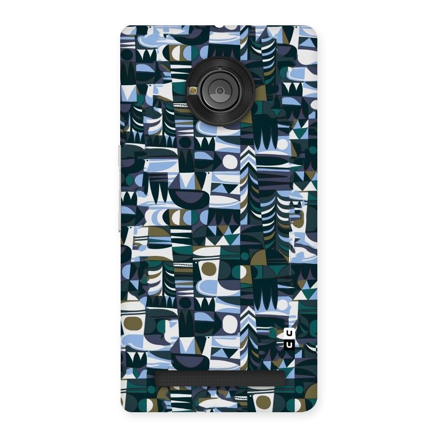 Abstract Blues Back Case for Yu Yuphoria