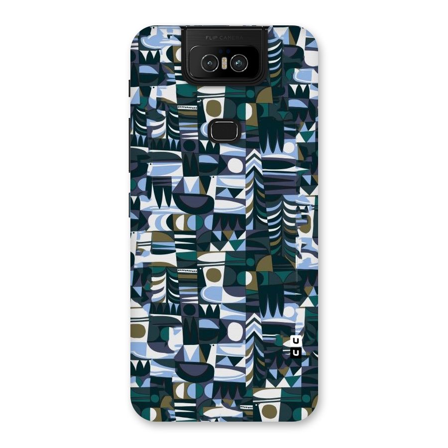 Abstract Blues Back Case for Zenfone 6z