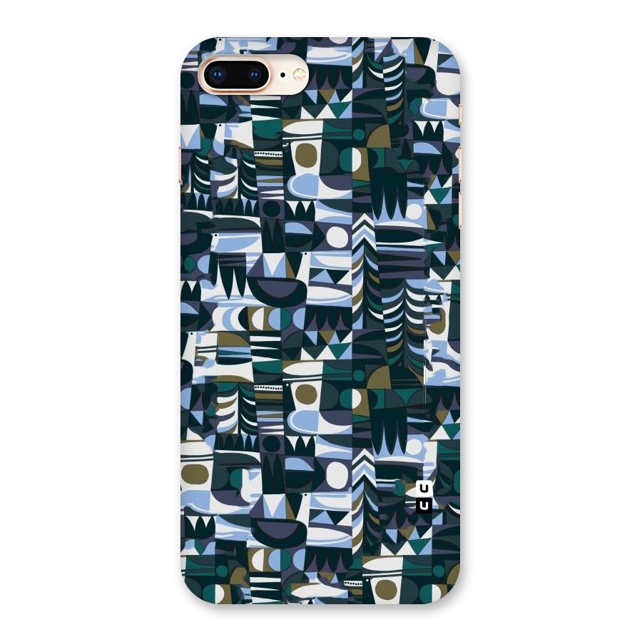Abstract Blues Back Case for iPhone 8 Plus