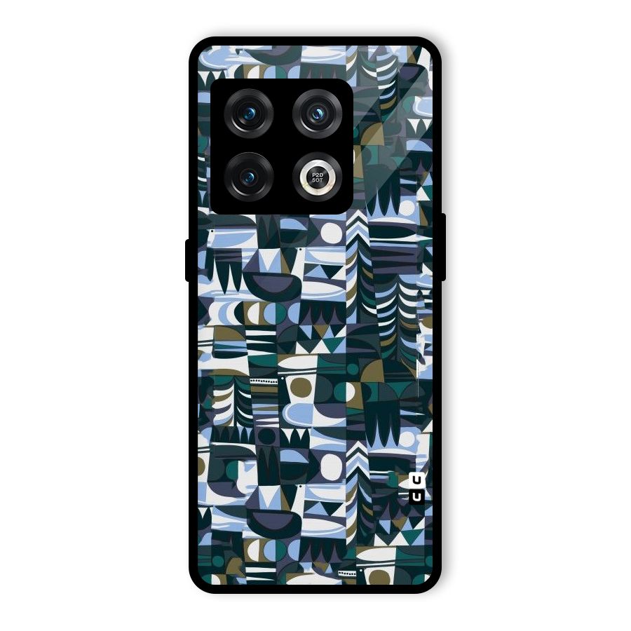 Abstract Blues Glass Back Case for OnePlus 10 Pro 5G