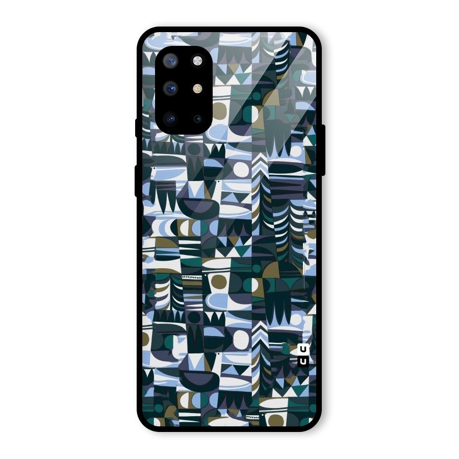 Abstract Blues Glass Back Case for OnePlus 8T