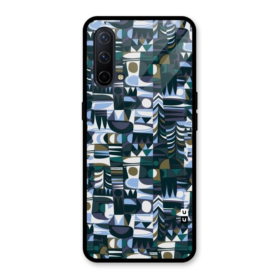 Abstract Blues Glass Back Case for OnePlus Nord CE 5G