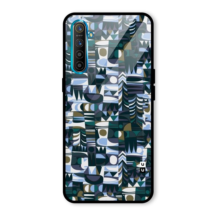 Abstract Blues Glass Back Case for Realme X2