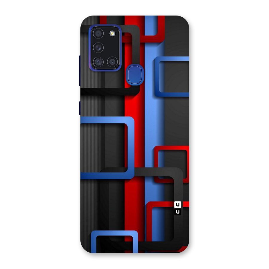Abstract Box Back Case for Galaxy A21s