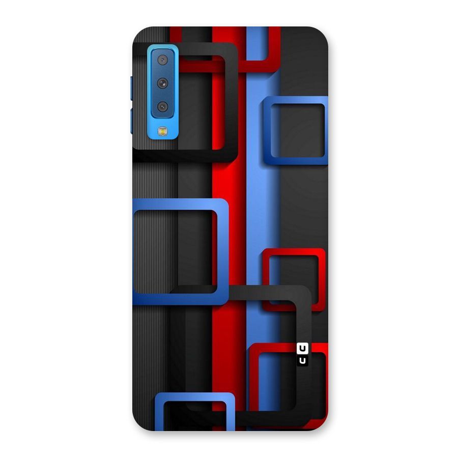 Abstract Box Back Case for Galaxy A7 (2018)