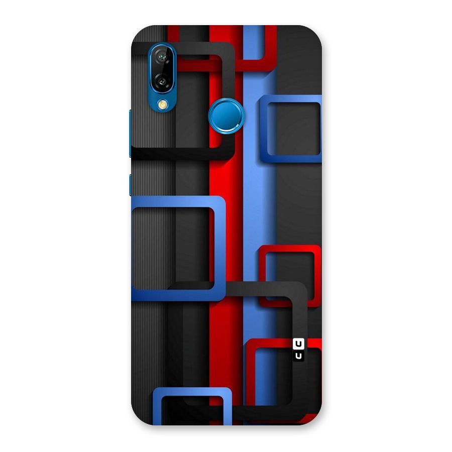 Abstract Box Back Case for Huawei P20 Lite
