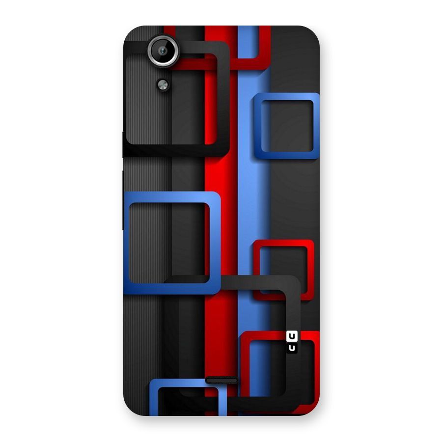 Abstract Box Back Case for Micromax Canvas Selfie Lens Q345
