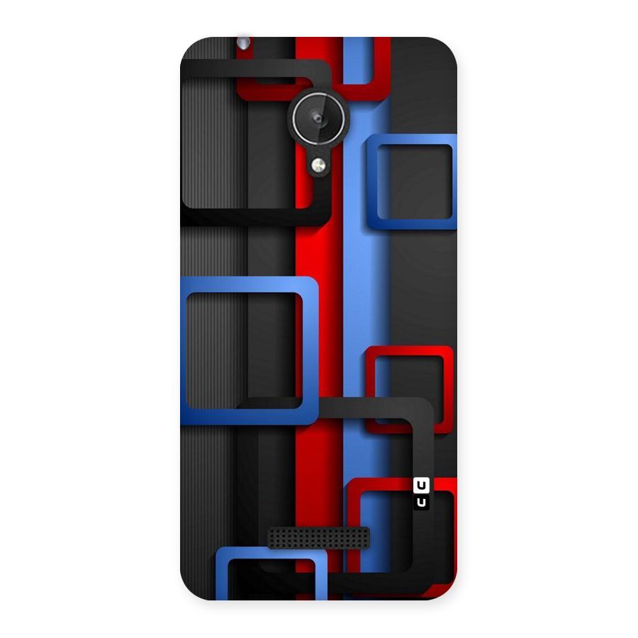 Abstract Box Back Case for Micromax Canvas Spark Q380
