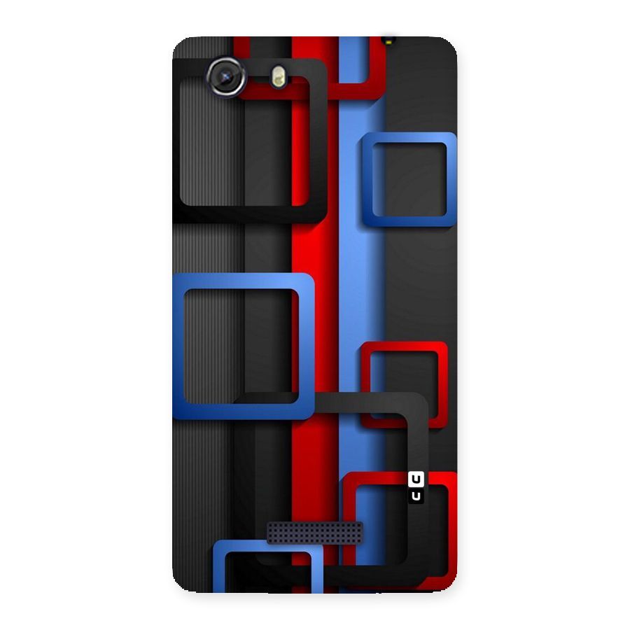 Abstract Box Back Case for Micromax Unite 3