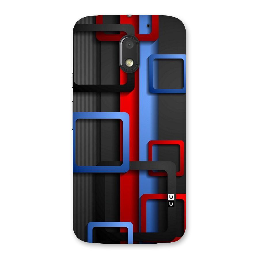 Abstract Box Back Case for Moto E3 Power