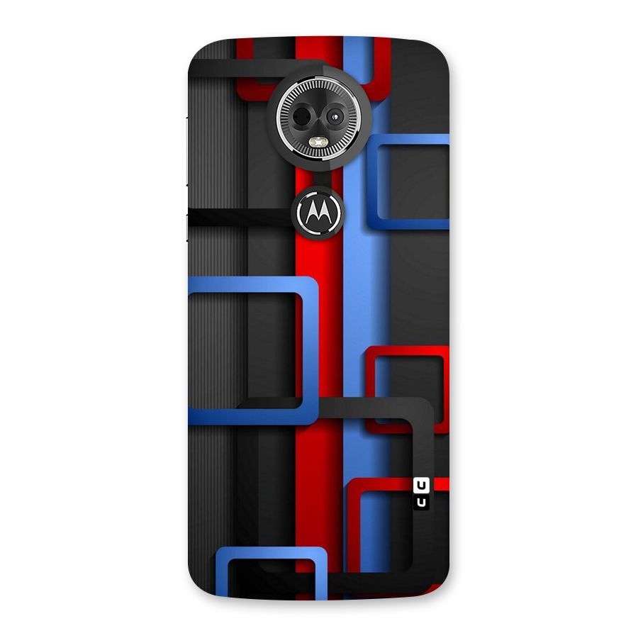Abstract Box Back Case for Moto E5 Plus