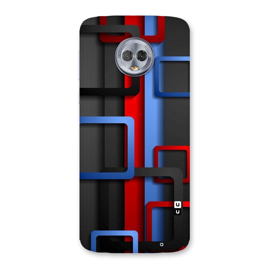 Abstract Box Back Case for Moto G6 Plus