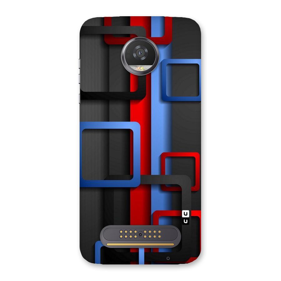 Abstract Box Back Case for Moto Z2 Play