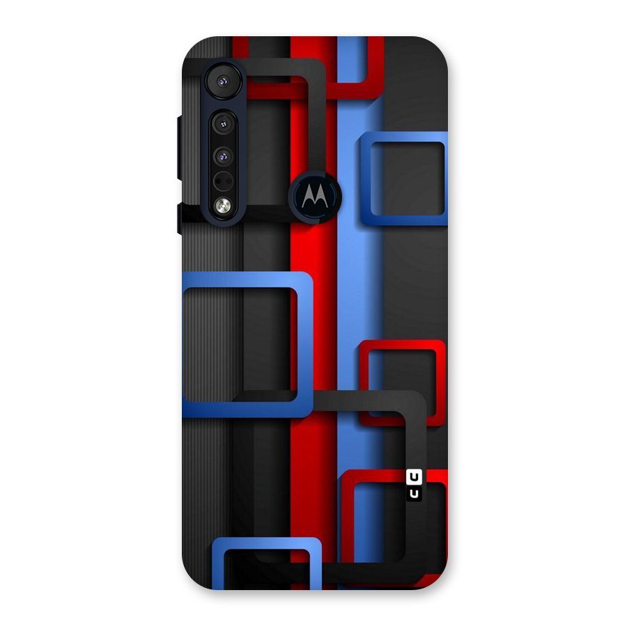 Abstract Box Back Case for Motorola One Macro