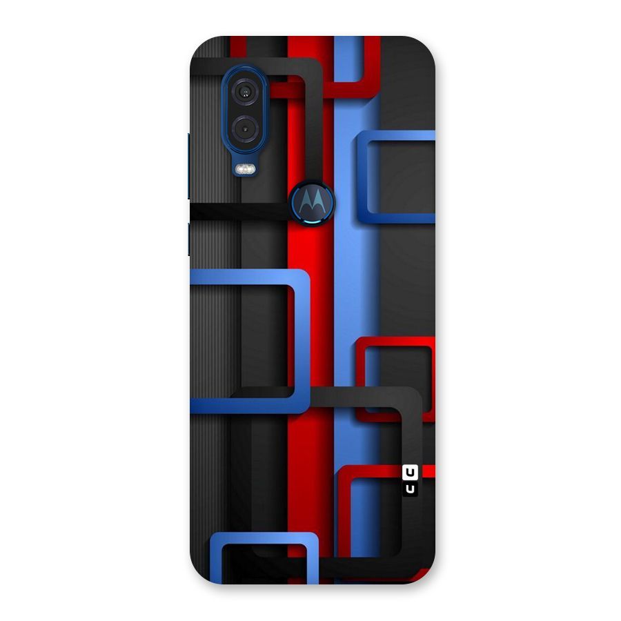 Abstract Box Back Case for Motorola One Vision