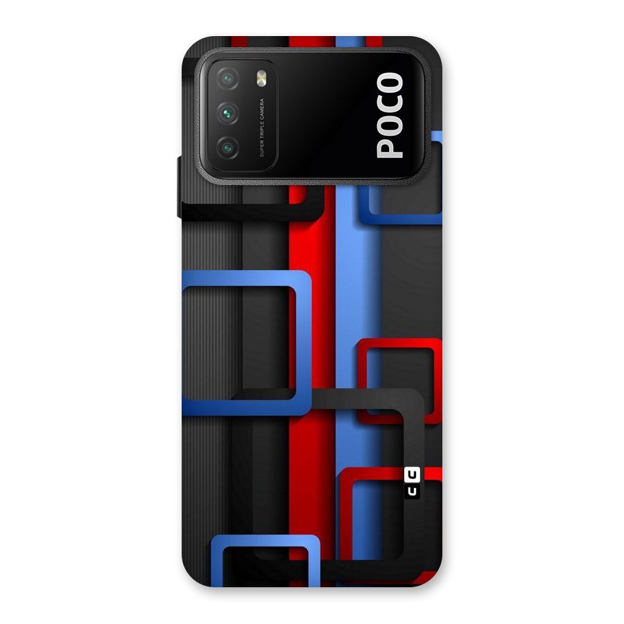 Abstract Box Back Case for Poco M3